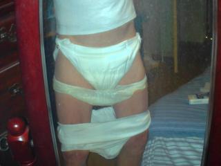 Diaper and rubber pants 3 of 9