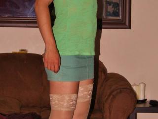 Green skirt and boots 8 of 20