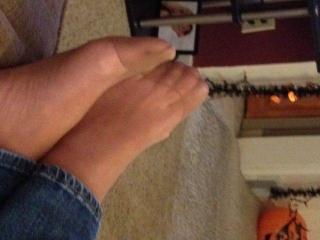 My candid pantyhose feet 5 of 11