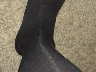 Panted toes in pantyhose 2 of 5