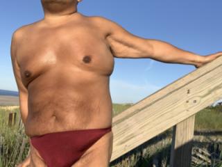 Burgundy Bikini in Fire Island. Would you like to put your hands on me? 17 of 20