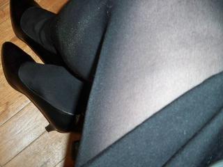 Black tights and heels 10 of 14