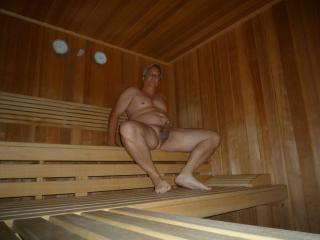 Sauna posing 2 of 4