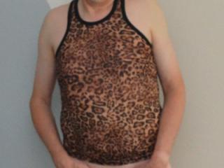 Posing in my new leopard outfit 9 of 9