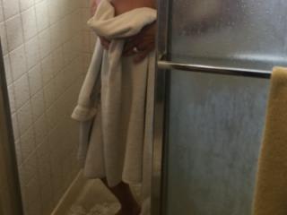 Hot wife in the shower and out 8 of 11