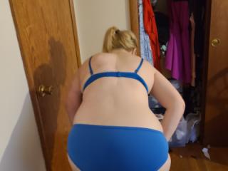 Wifey in blue bra and panties BDSM pt1 2 of 11