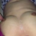 Cumshot boobs