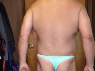 Teal thong. Lick me please!!! 9 of 20