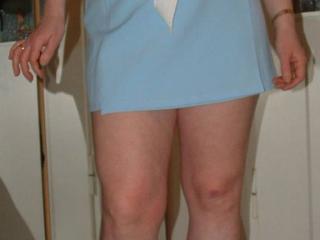 Horny 40 s - Blue Mini Skirt 11 of 20