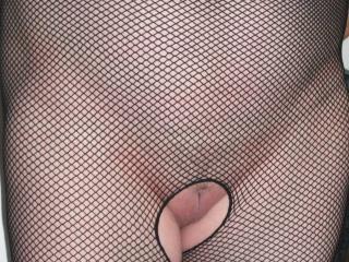 Playing in her body stocking 3 of 10
