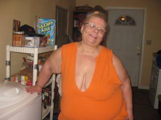 Sexy pics of me in orange dress 2 of 18