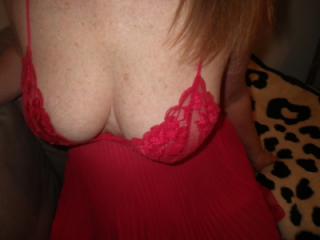 baby doll red lace 3 of 9