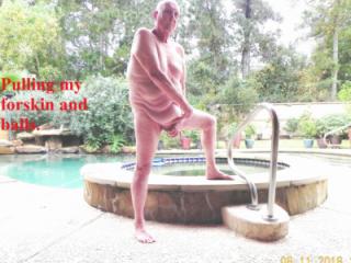 8 Nov 2018 - Outside after my shower. For Nude Play 6 of 14