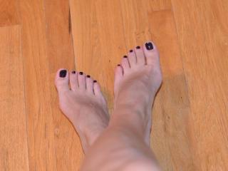 Wife with Bare Feet and Purple Toes 5 of 5