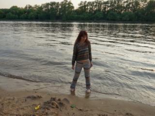 In AKIRA pants near Moscow-river in evening 7 of 20