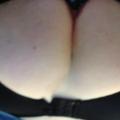 taking black dildo