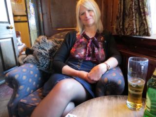 wife out for a pub night. 1 of 20