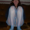 Amanda wearing blue tights 247