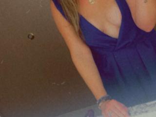 Hotel Flashing in Blue Dress....  Would you be happy if you walked by? 6 of 16