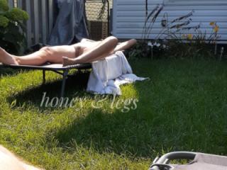 Naked Sunbathing with Legs! 2 of 20