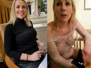 Sext UK Slut Posing in White Stockings 4 of 20
