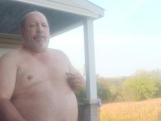 61old outside in girls night dress 10 of 14
