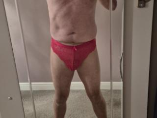 Trying on the wife's underwear 5 of 11