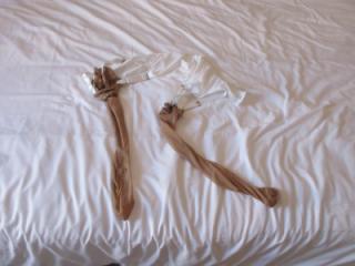 Debbie Nude In White Suspender Belt & Stockings 20 of 20