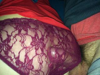Maroon lace panties 3 of 15
