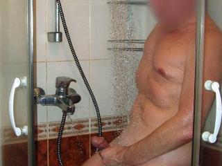 in shower