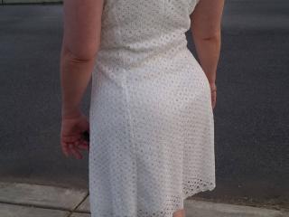 Hot Ass Milf White Dress 1 of 19