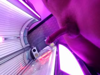 Hard in the tanning bed 2 of 4
