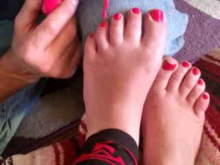 Part 2 painting princesses feet 2 of 16