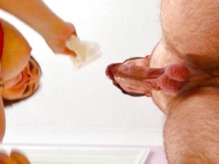 Wife cleans cock 3 of 7