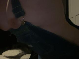 do you prefer my overalls with nothing underneath? 3 of 5