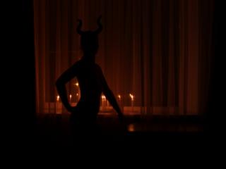 Naked Maleficent with Candles 1 of 20