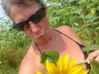Playing Around in the Sunflowers 2 of 20