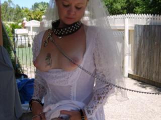 MY SLUT WEDDING DRESS I FUCK GUYS IN 14 of 20