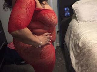 Red Lace Bodystocking 1 of 6