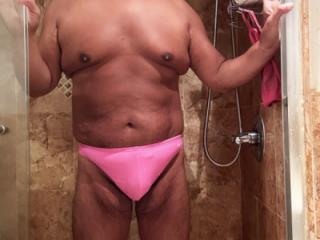 Pink speedo. Would you like to suck me?? 17 of 19