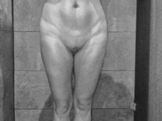 Cleaning pussy, ass and tits in the shower 7 of 15
