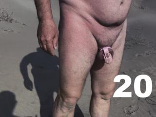 My cuckold hubby with cage 4 of 18