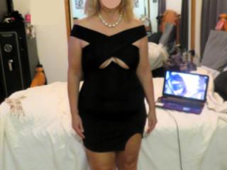 Black Dress No Panties No Bra No Problem 3 of 20