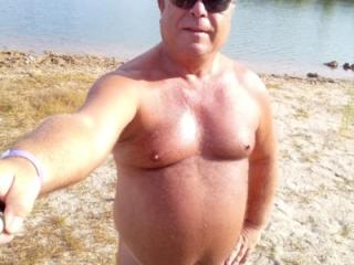 Hungarian nudist fisherman