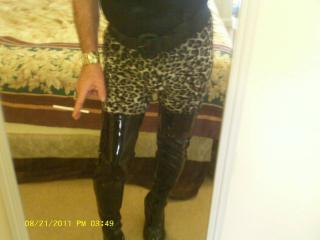 Me in my leather thigh highs and new leggins 13 of 13