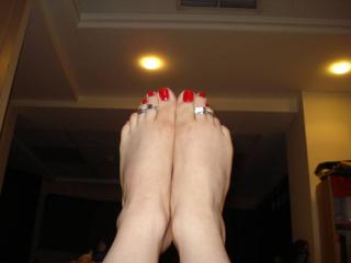 Jenni's feet in red 7 of 9