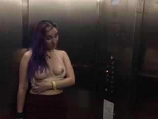 Playful in the elevator ;) 2 of 20