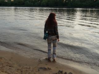 In AKIRA pants near Moscow-river in evening 1 of 20