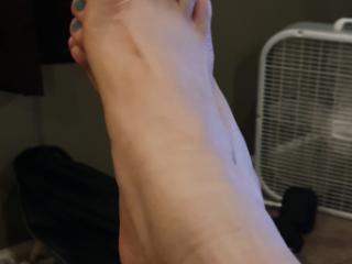 My Wifes pretty feet toes and soles 6 of 8