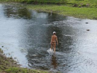 Nude in river's water 2 of 20